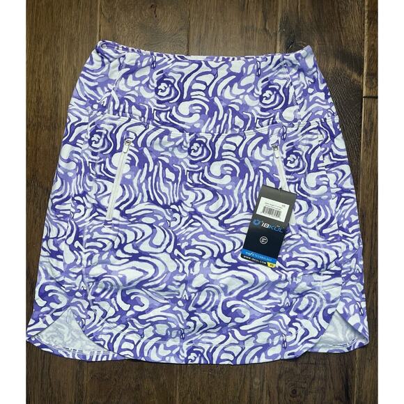 NWT IBKUL KINSLEY PLUM LAVENDER GOLF TENNIS STRAIGHT SKORT WOMEN’S XS - Picture 4 of 9